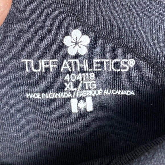 Tuff Athletics Women's Heather Black Yoga Capri Legging Pants Size X-Large - Picture 2 of 11